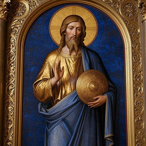 Intricate Medieval Religious Icon