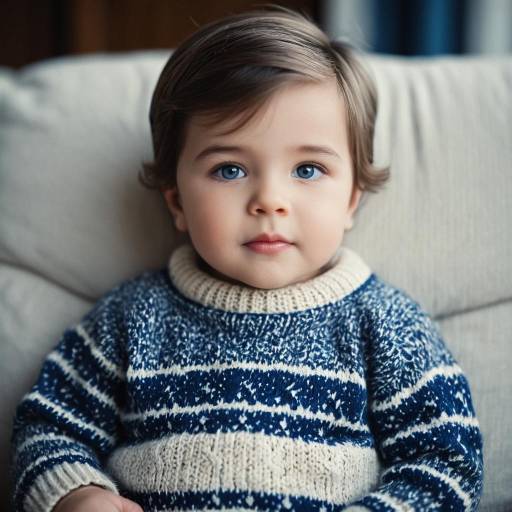 Realistic Newborn Boy in Sweater Outfit