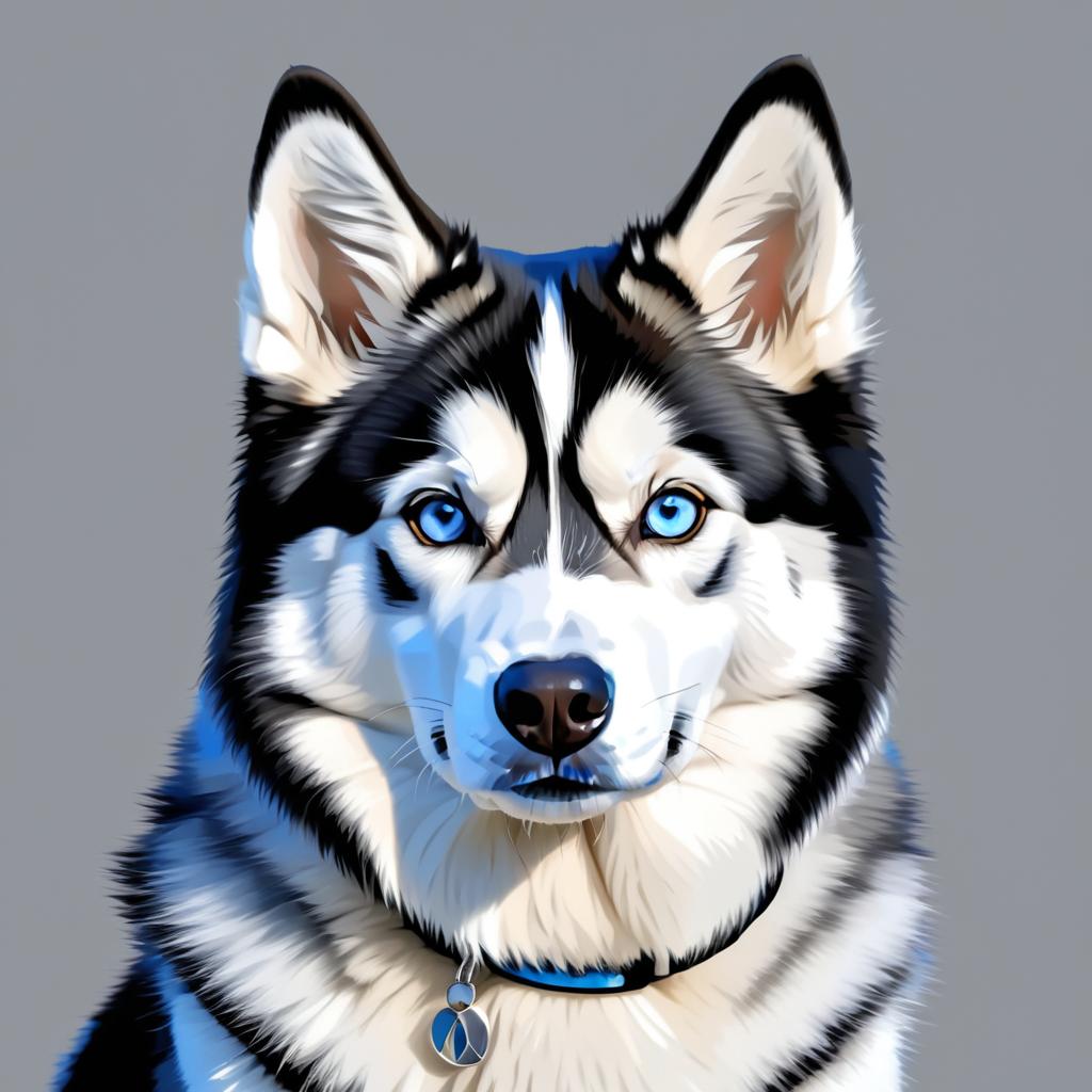 Stunning Photorealistic Husky Portrait