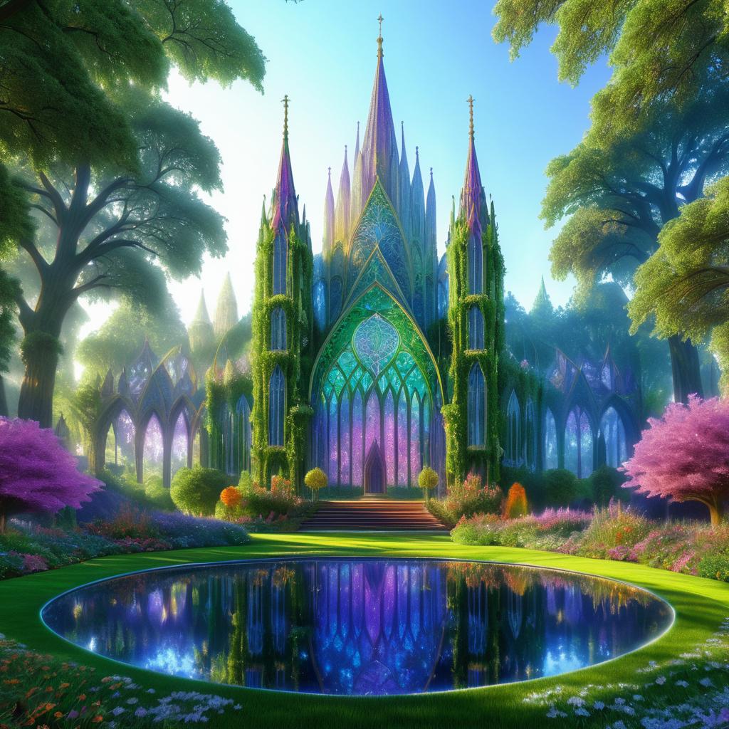 Elven Cathedral in Enchanted Garden