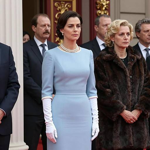 Elegant Formal Outdoor Gathering Scene