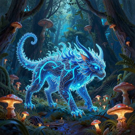 3D Bio-Luminescent Forest Guardian