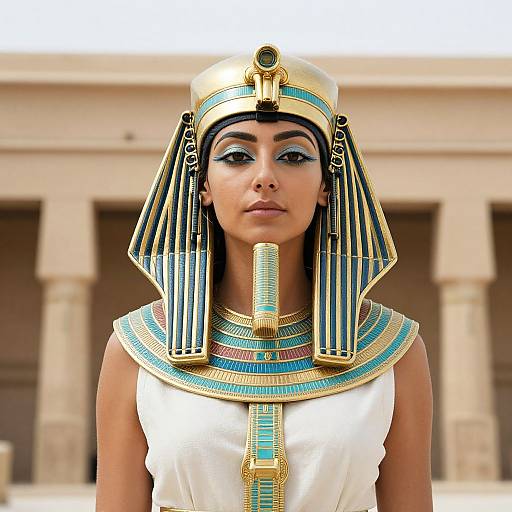 Ancient Egyptian Goddess Costume Close-Up