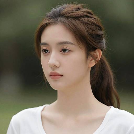 Young Woman Close-Up Portrait