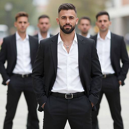 Stylish Mature Man in Casual Outfit