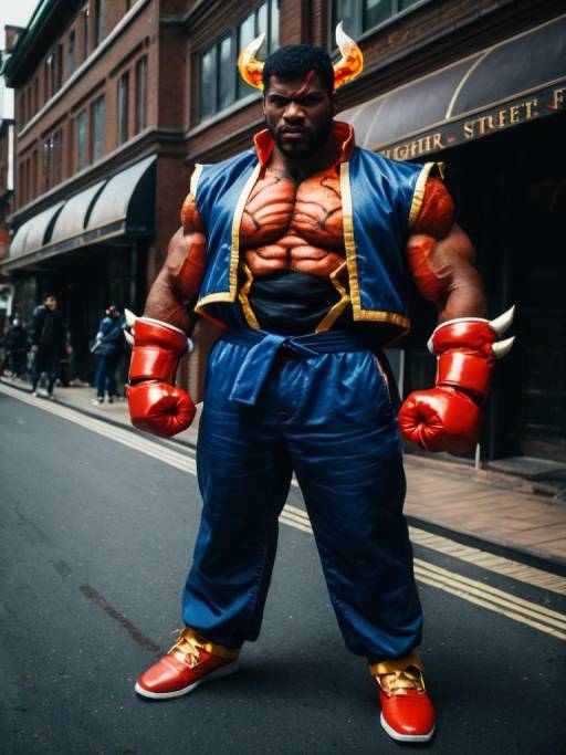 Realistic Balrog Cosplay Photo of Man