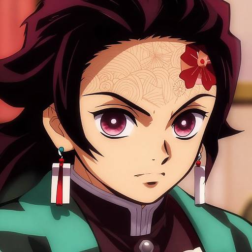 Daki Demon Slayer Intense Close-Up