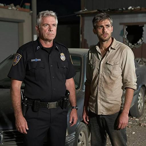 Night Encounter in an Urban Alley