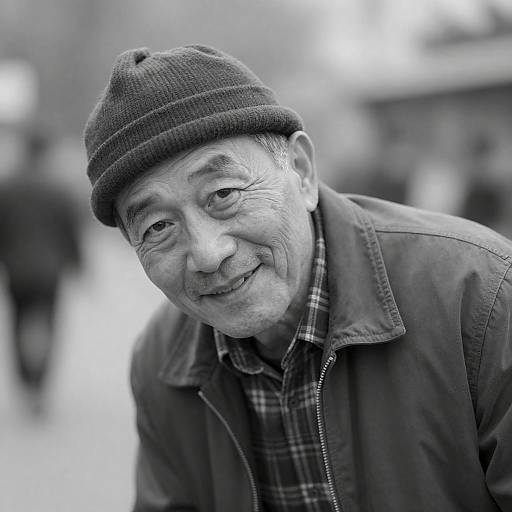 Warm Smiles in Black-and-White Photography