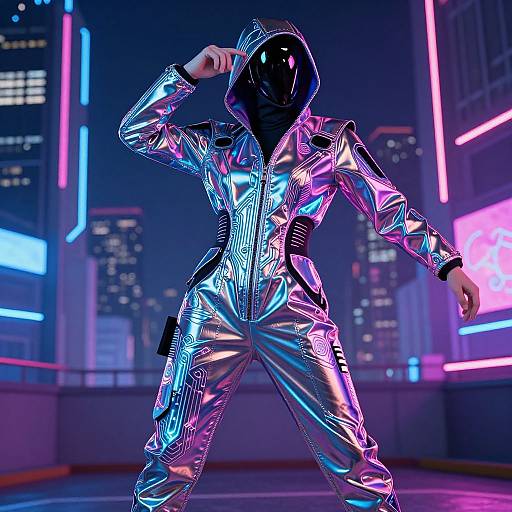 Futuristic Cyberpunk Costume Design