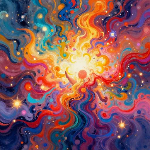 Abstract Orgasmic Color Explosion