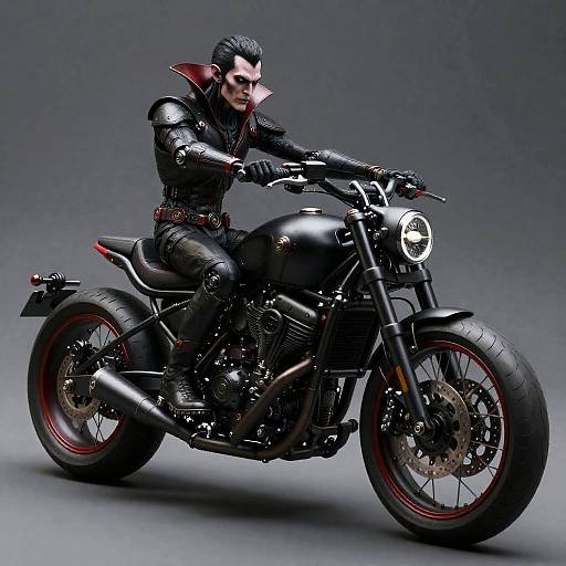 Vampiric Quadrilateral Obsidian Chopper Bike