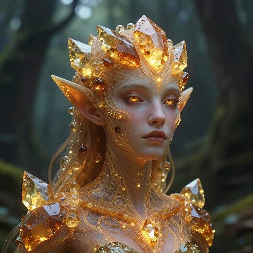 Amber Crystal Mystic Portrait