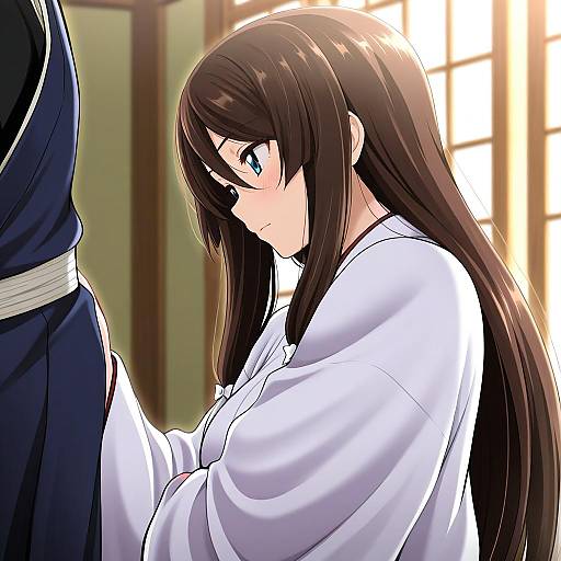 Illustration of Mutsu-no-kami yoshiyuki, touken ranbu in the style of Ikari manatsu