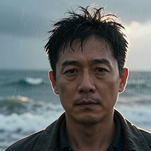 Cinematic Portrait of Asian Man