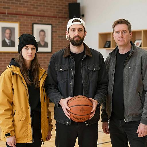 Casual Indoor Gathering of Three Individuals