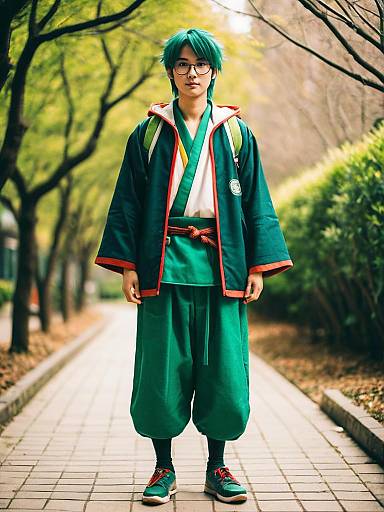 Lifestyle costume photo of Gumiya. Cosplay clothes