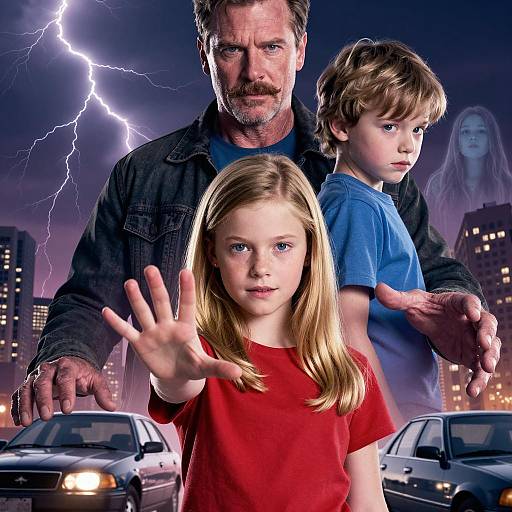 Dramatic Movie Poster with Intriguing Elements