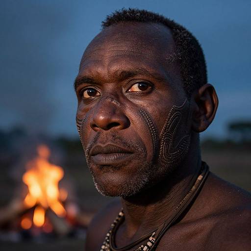 Portrait of Indigenous Australian Man
