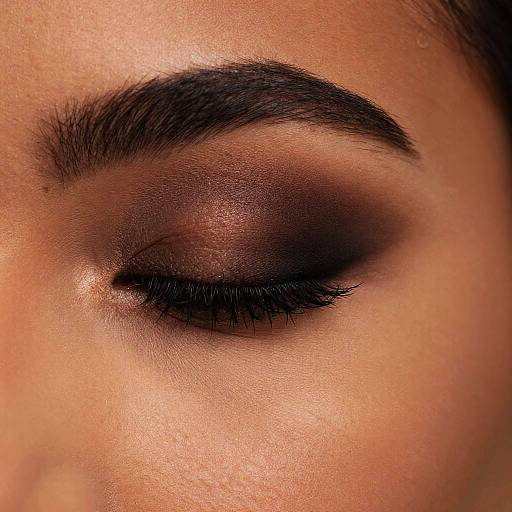 Close-up of Eye with Smoky Eyeshadow
