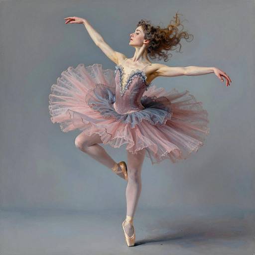 Lavish Ballerina in Dusty Rose Tutu