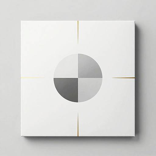 Minimalist Futuristic AI Album Cover
