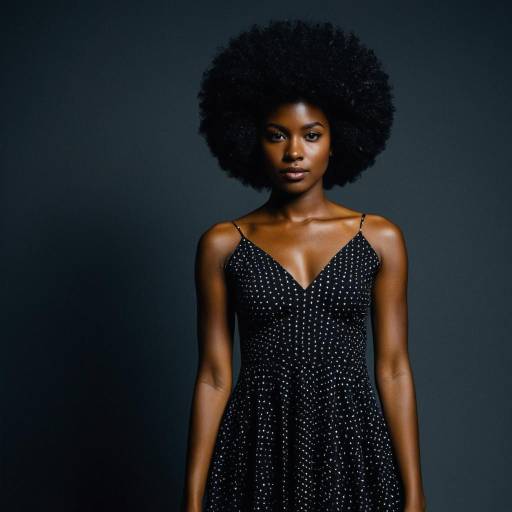 Realistic Portrait of a Dark-Skinned Woman