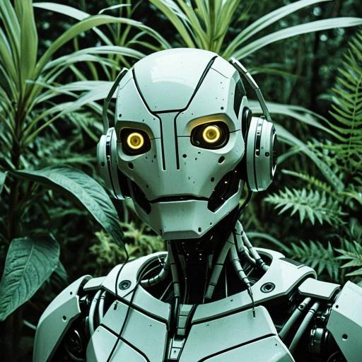 Futuristic Android Botany Explorer