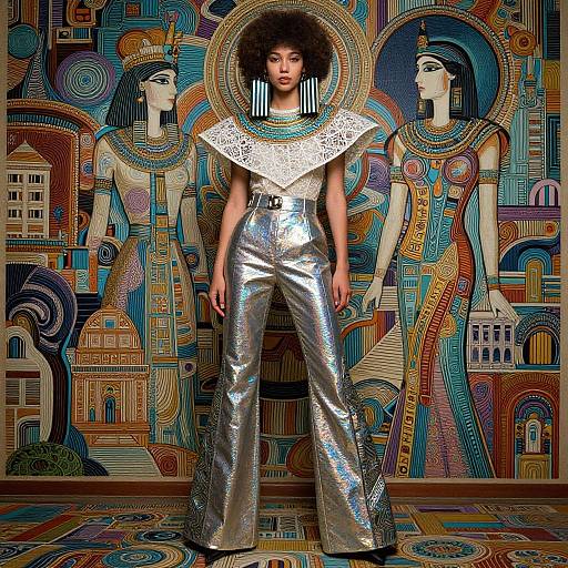 Afrofuturistic Fashion Portrait Masterpiece