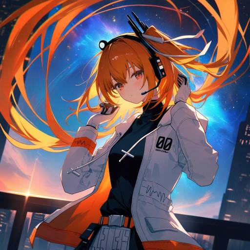 Cosmic Neon Glow with Adachi Rei