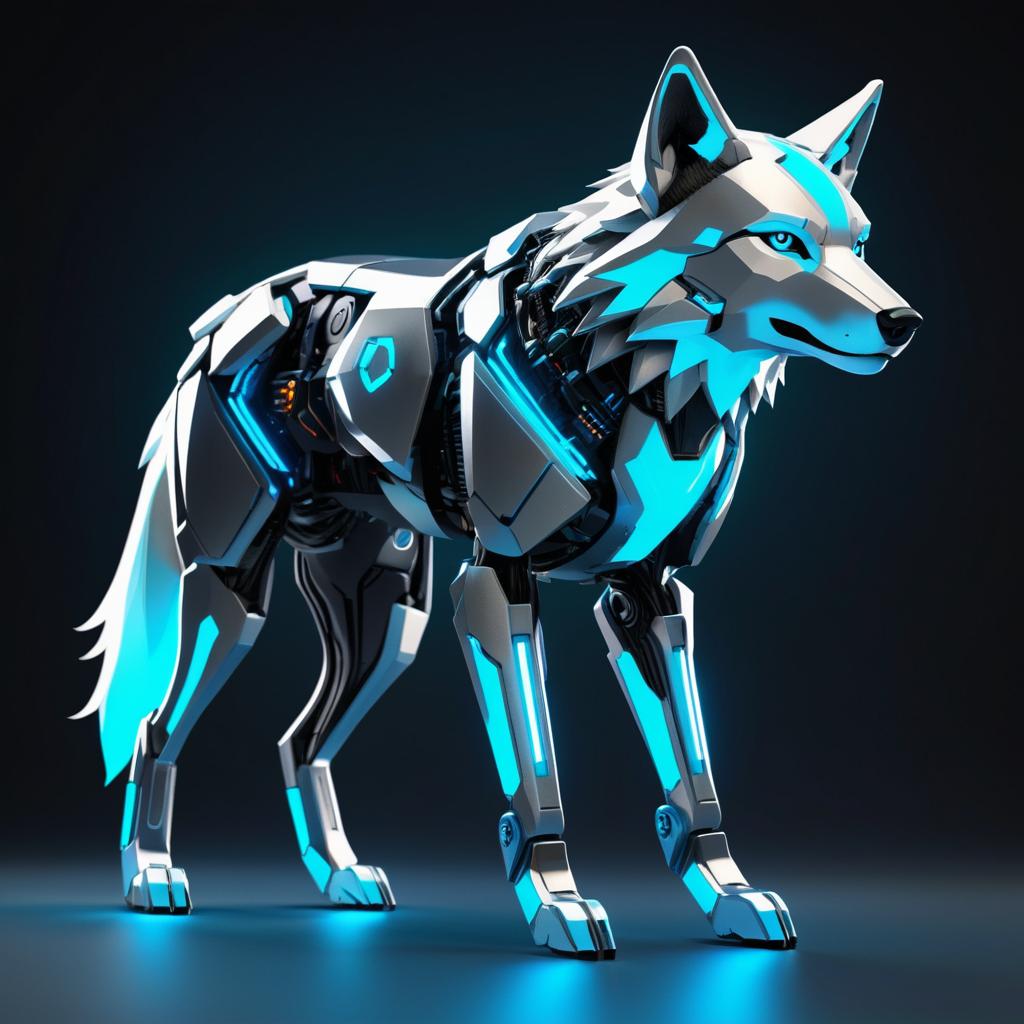 Cybernetic Wolf: Horizon Bound Design