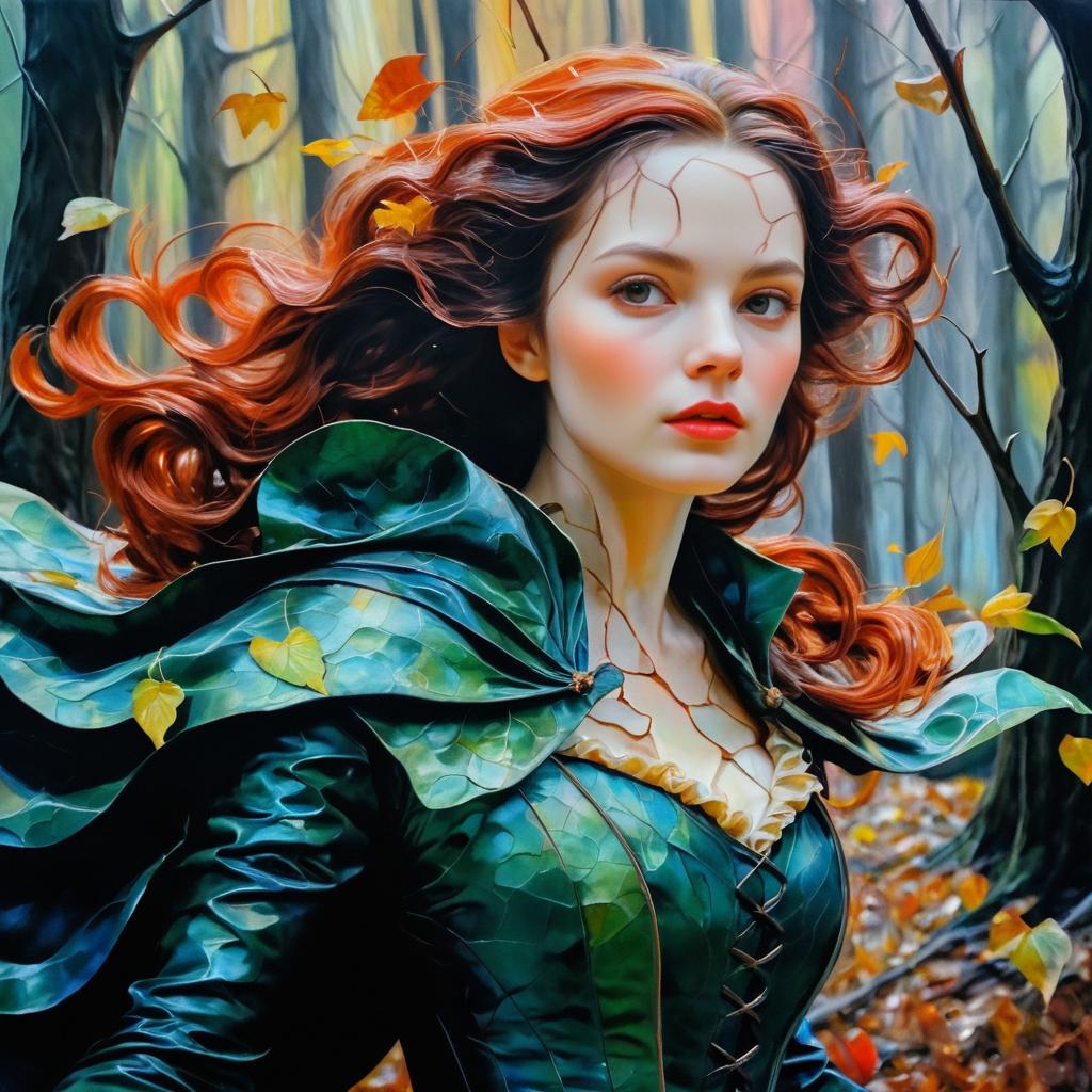 Whimsical Heroine of Sleepy Hollow Artwork