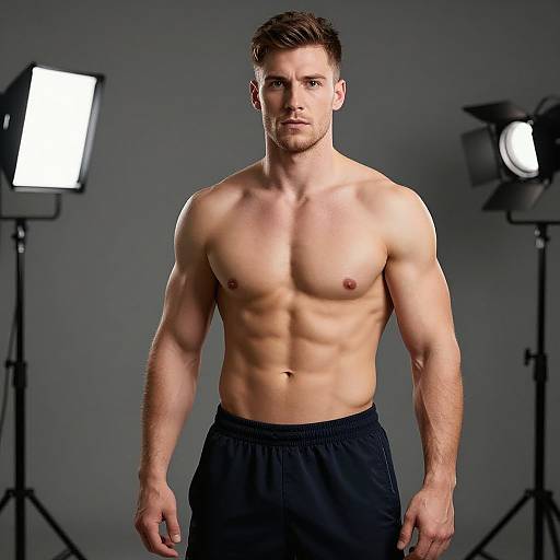 Realistic Fit European Man Portrait