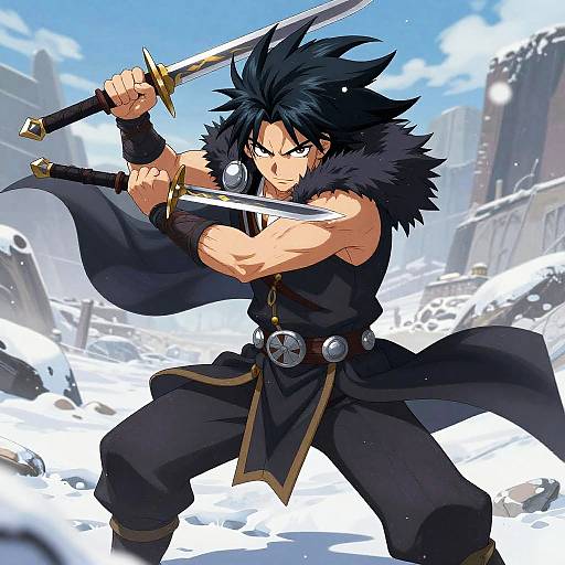 Stylized Anime Warrior Thorfinn