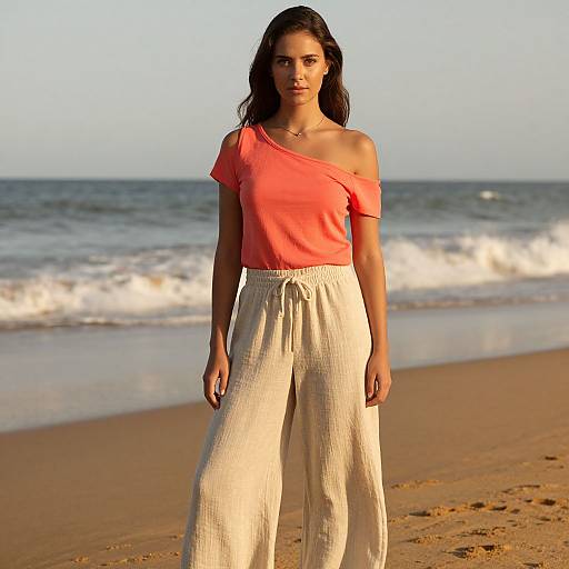 Sunset Beachside Fashion Portrait