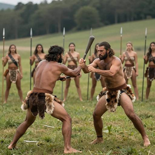 Dramatic Mock Battle Scene Photography