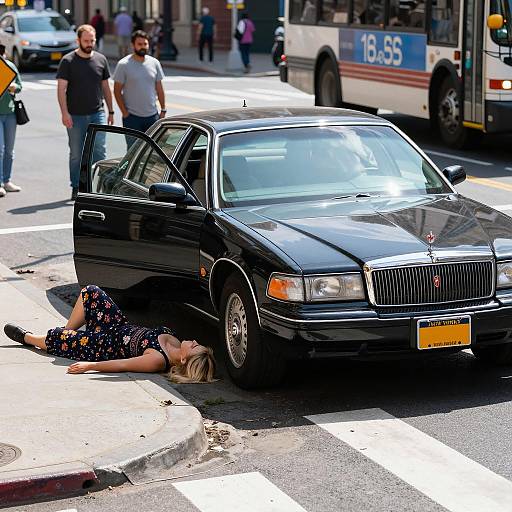 New York Street Scene with Intrigue