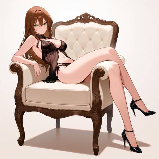 Stunning Girl in Lingerie Reclining Stunning Girl in Lingerie Reclining