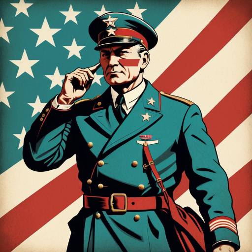 Vintage Patriotic Propaganda Poster Design