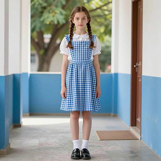Young Girl in Dorothy Costume Portrait