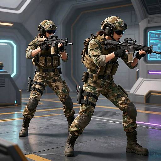 Stealthy Female R6 Operators Mission