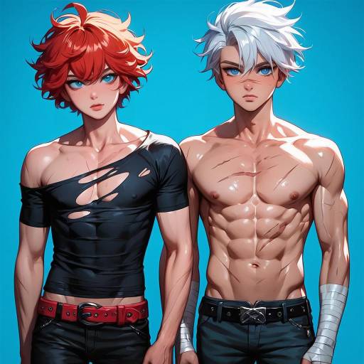 Azure-Skinned Boy With Orcish Features Azure-Skinned Boy With Orcish Features