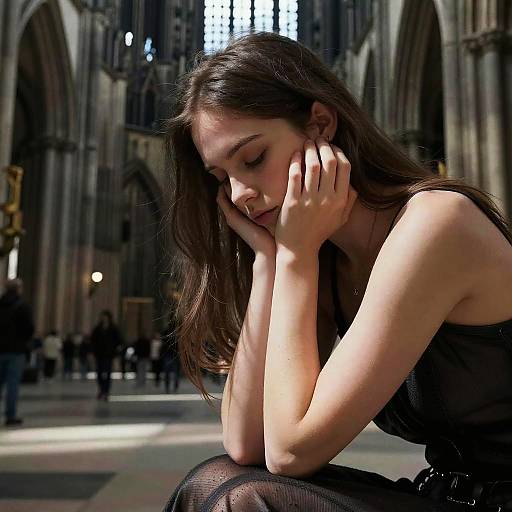 Realistic Portrait in Dramatic Shadows