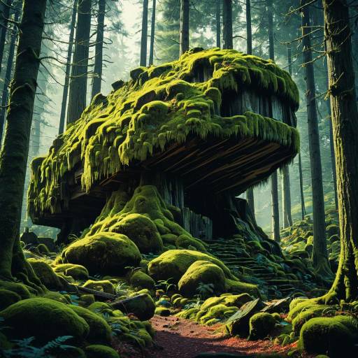 Vibrant Wood Elemental in Mossy Woods