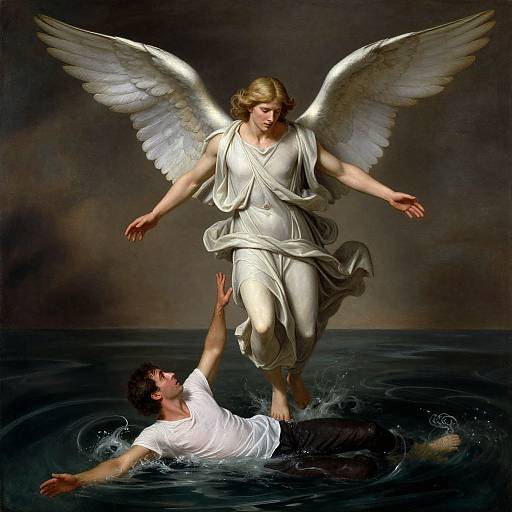 Divine Rescue by Majestic Angel