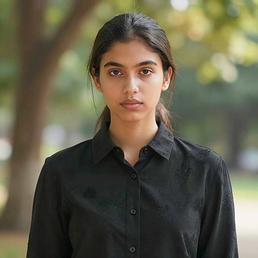 Portrait of Woman in Floral Costume