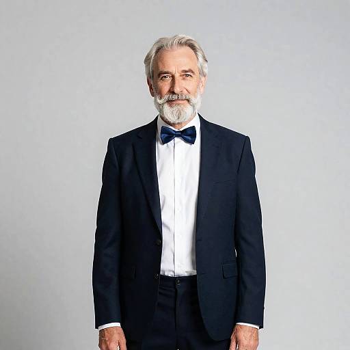 Bearded Old Man Costume with Bow Tie