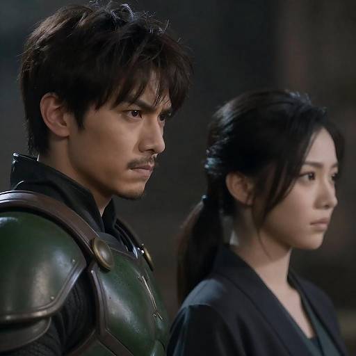 Dramatic CGI Characters in Profile View