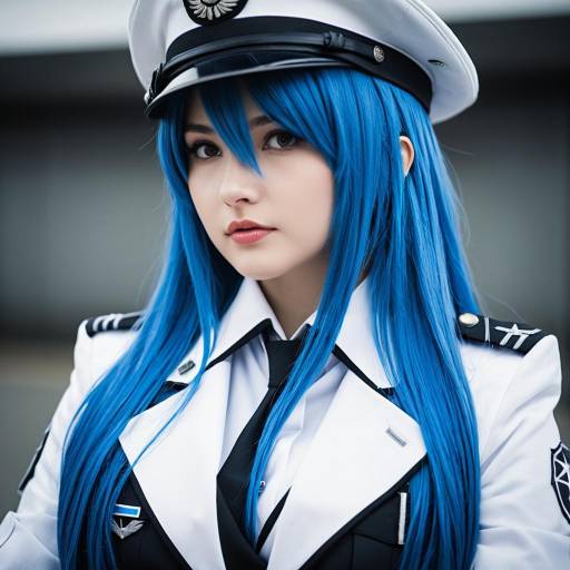 Esdeath Anime Cosplay Costume with Depth