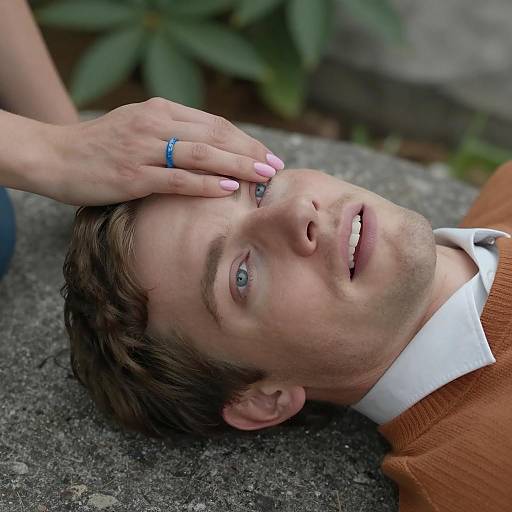 Relaxing Man with Woman's Touch